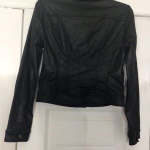 White House Black Market Black Leather Jacket